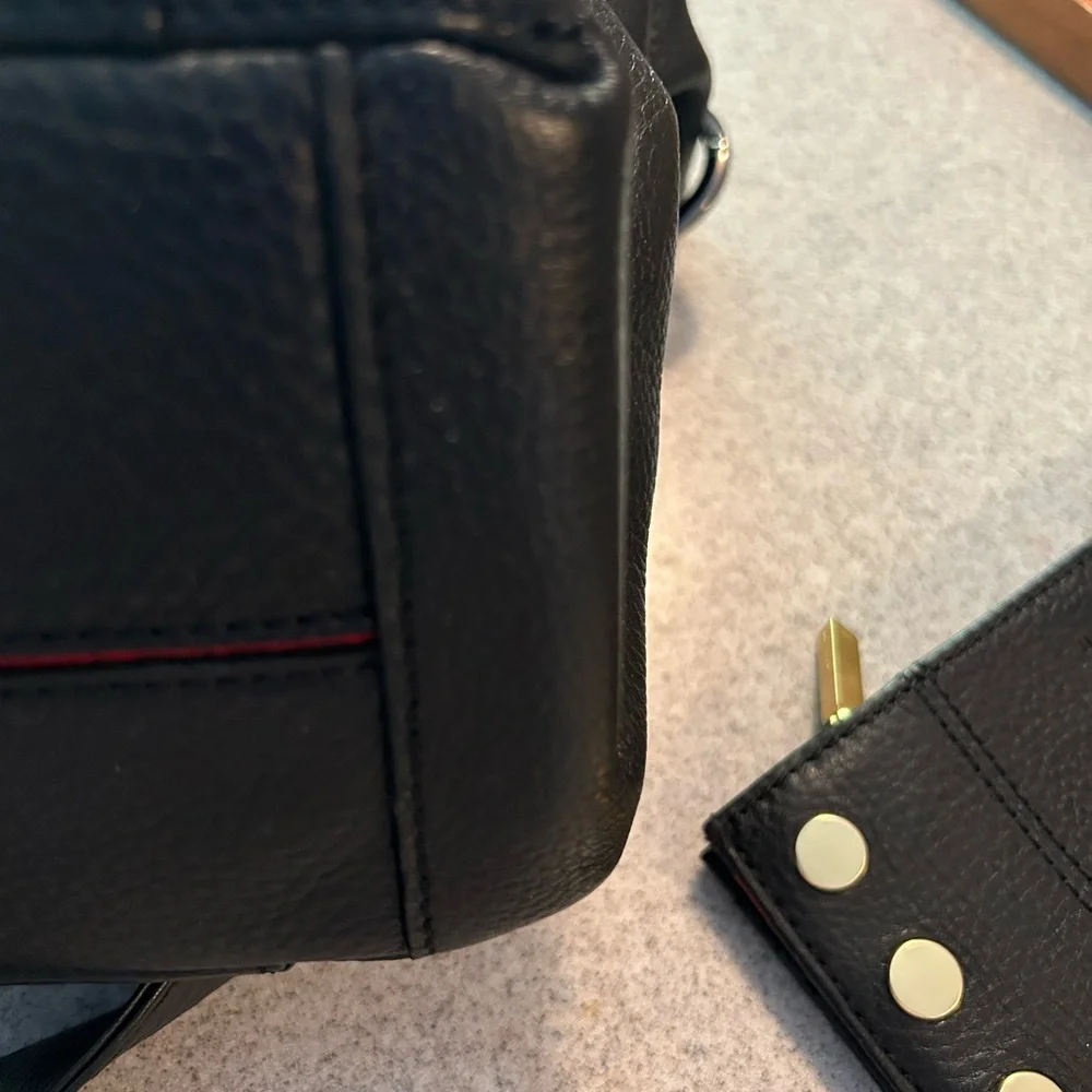 Hammitt Daniel’s large Black Leather Shoulder Bag with Silver Accents - Picture 5 of 9